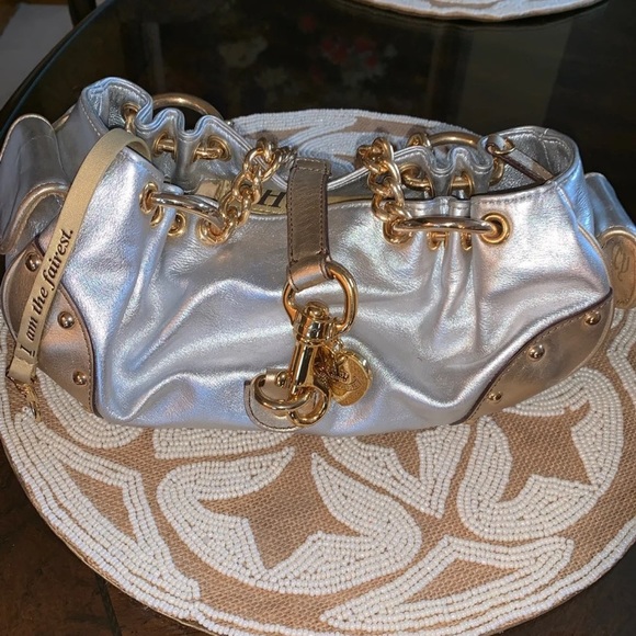 juicy couture gold luggage